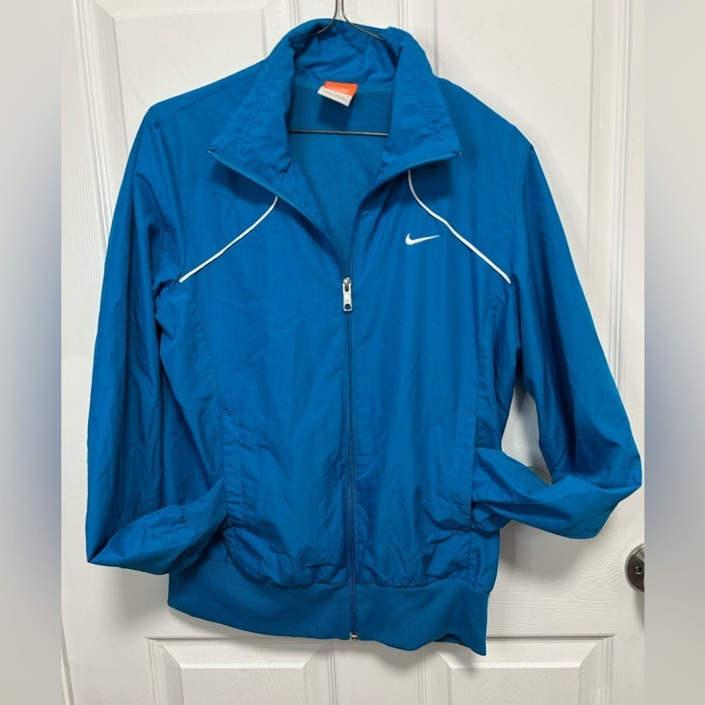 Nike Vintage Vibrant Blue Athletic Jacket